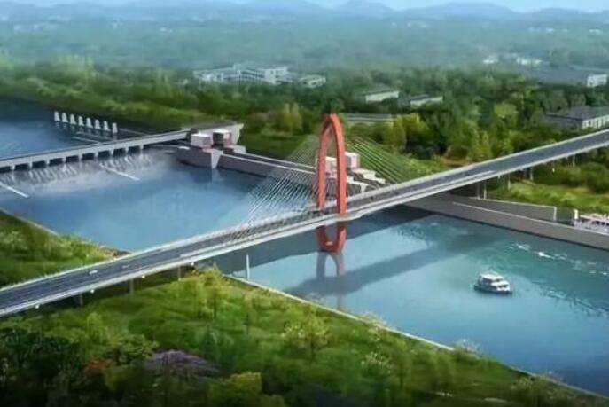 新建(jiàn)的千米特(te)大橋淮州(zhou)沱江特大(da)橋正在加(jiā)速修建中(zhōng)