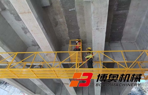 橋梁吊籃(lán)施工照片