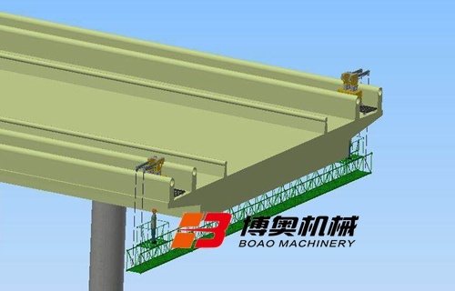 吊籃式橋(qiao)梁檢測車不占用(yong)機動車道