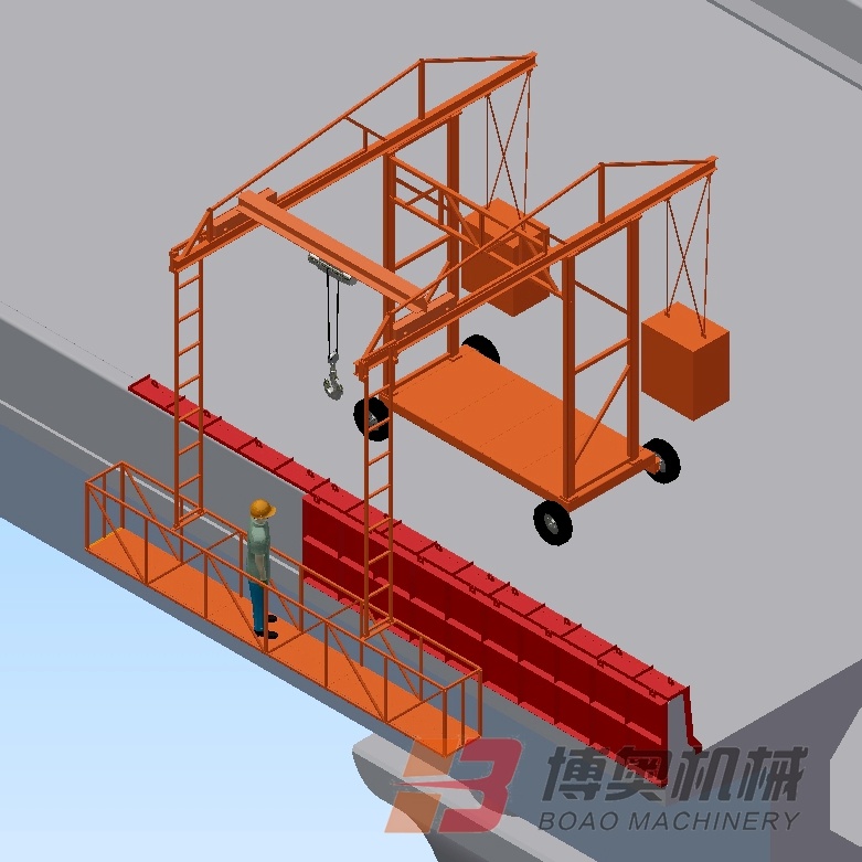 橋梁防撞(zhuàng)牆模闆台(tái)車