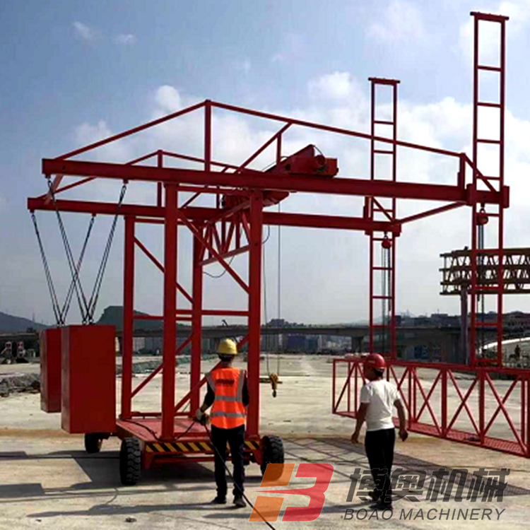 新型橋梁(liang)防撞牆模闆施(shī)工台車
