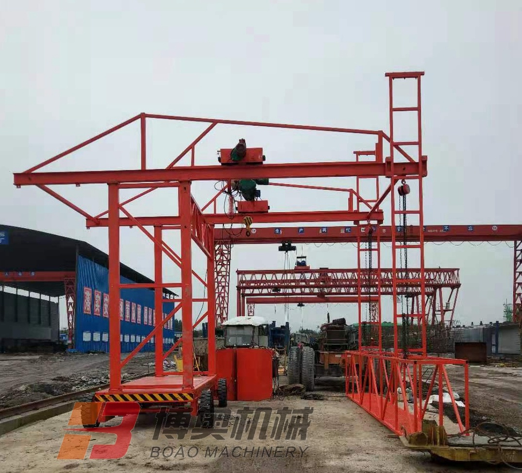 新型橋梁防撞(zhuàng)牆模闆施工台(tai)車