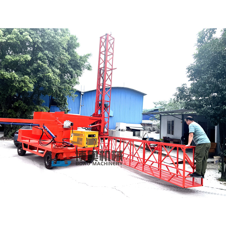 QJ6M橘紅色(se)液壓單邊橋(qiáo)梁檢測車安(ān)裝排水管